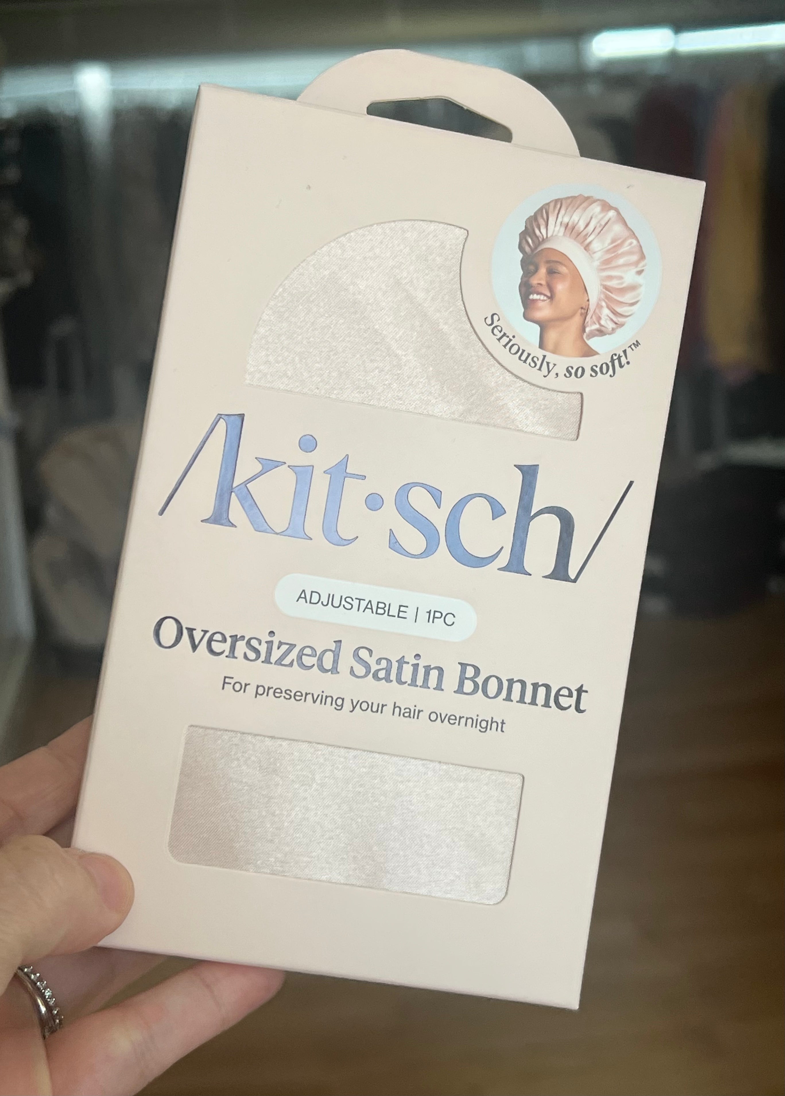 Kit-sch Oversized Satin Bonnet-Blush-Health/Beauty-Dear Me Southern Boutique, located in DeRidder, Louisiana