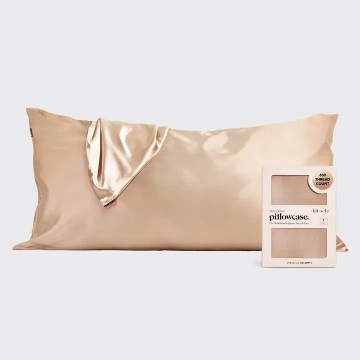 Kitsch Satin King Pillow Case- Champagne-Bedding-Dear Me Southern Boutique, located in DeRidder, Louisiana