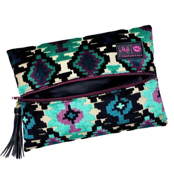 LIVE BOX- Aztec Emerald-Makeup Bags-Dear Me Southern Boutique, located in DeRidder, Louisiana