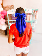 LOT #204 - LULU MAC Satin Coquette Bow Hair Barrette-JAG Hair Accessories-Dear Me Southern Boutique, located in DeRidder, Louisiana