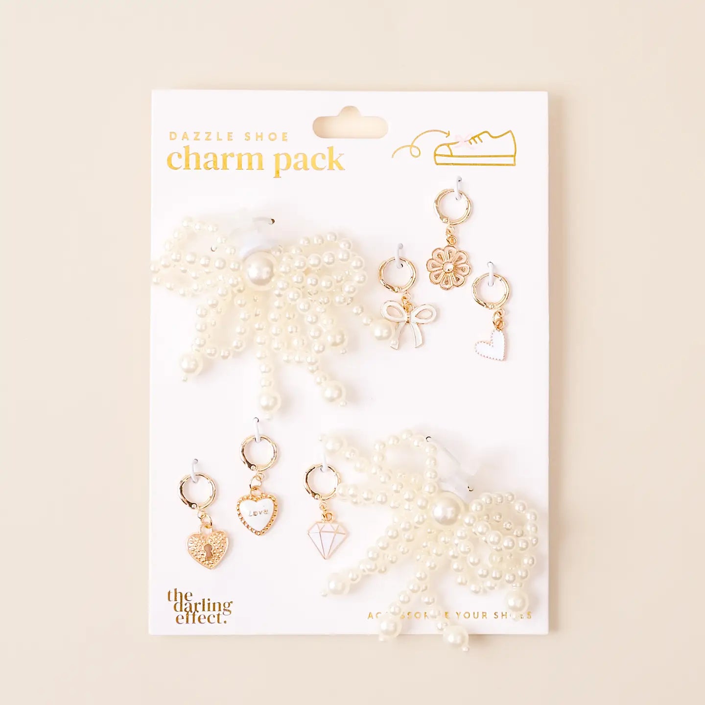 LOT #212 - Dazzle Shoe Charm Pack- Pretty in Pearl-JAG Shoes-Dear Me Southern Boutique, located in DeRidder, Louisiana