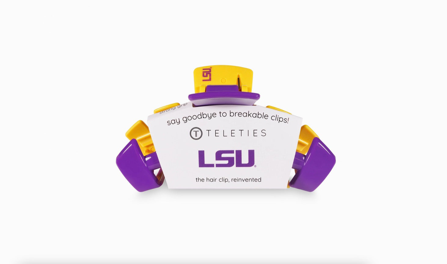 LSU Large Hair Clip-Hair Clips-Dear Me Southern Boutique, located in DeRidder, Louisiana