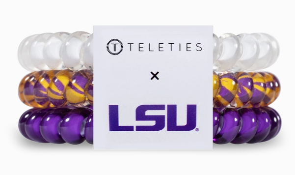 LSU Small Teleties-Gifts-Dear Me Southern Boutique, located in DeRidder, Louisiana