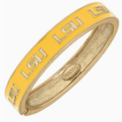 LSU Yellow Enamel Hinge Bangle-Game Day-Dear Me Southern Boutique, located in DeRidder, Louisiana