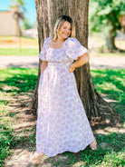 Lady Violet Midi Dress-Midi Dresses-Dear Me Southern Boutique, located in DeRidder, Louisiana