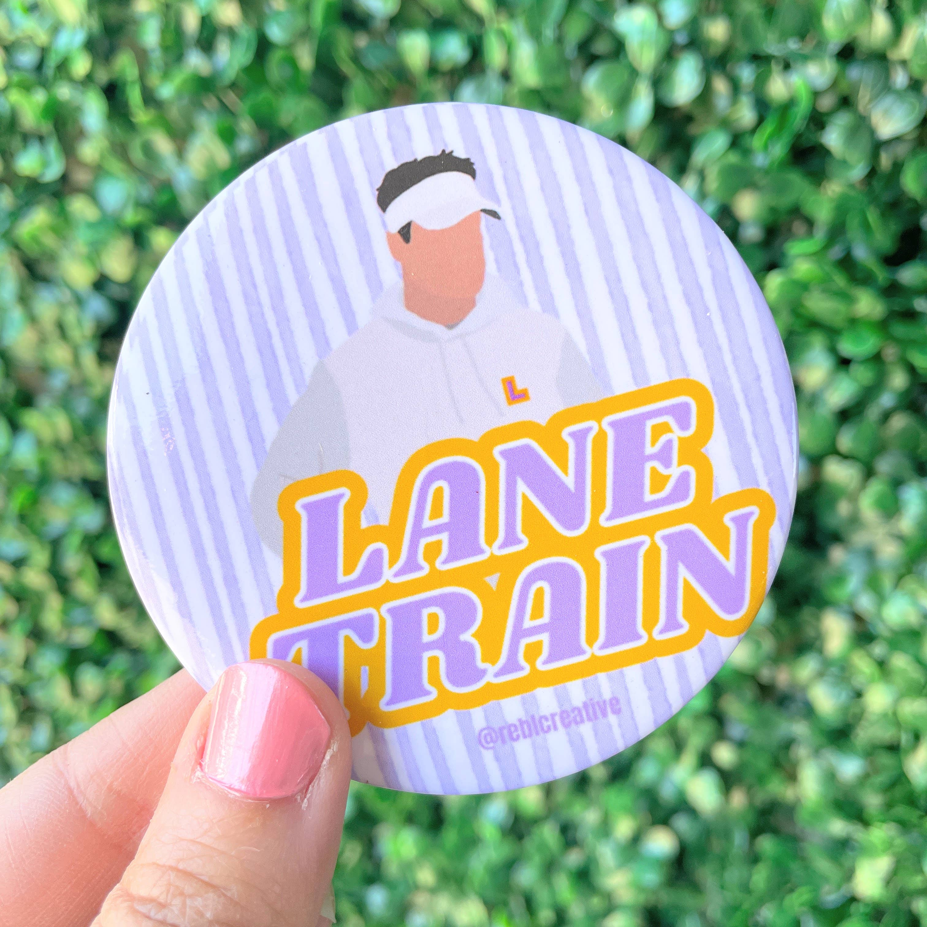 Lane Train - Game Day Button 3”-Dear Me Southern Boutique, located in DeRidder, Louisiana
