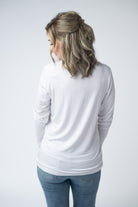 Larissa Long Sleeve - White-Tops-Dear Me Southern Boutique, located in DeRidder, Louisiana