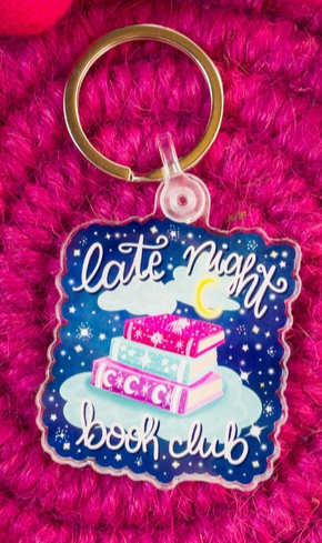Late Night Book Club Keychain-Gifts-Dear Me Southern Boutique, located in DeRidder, Louisiana