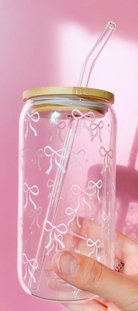 Latte Glass-Mugs-Dear Me Southern Boutique, located in DeRidder, Louisiana