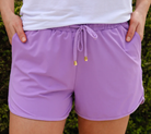 Lavender Everyday Shorts-Everyday Shorts-Dear Me Southern Boutique, located in DeRidder, Louisiana