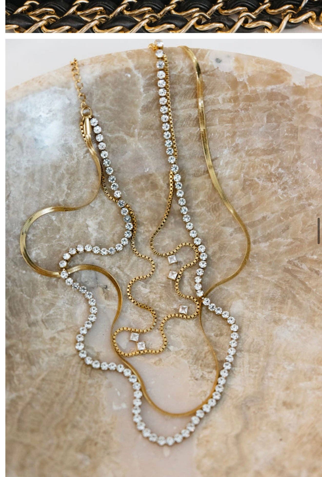Leah Necklace-Jewelry - Necklaces-Dear Me Southern Boutique, located in DeRidder, Louisiana