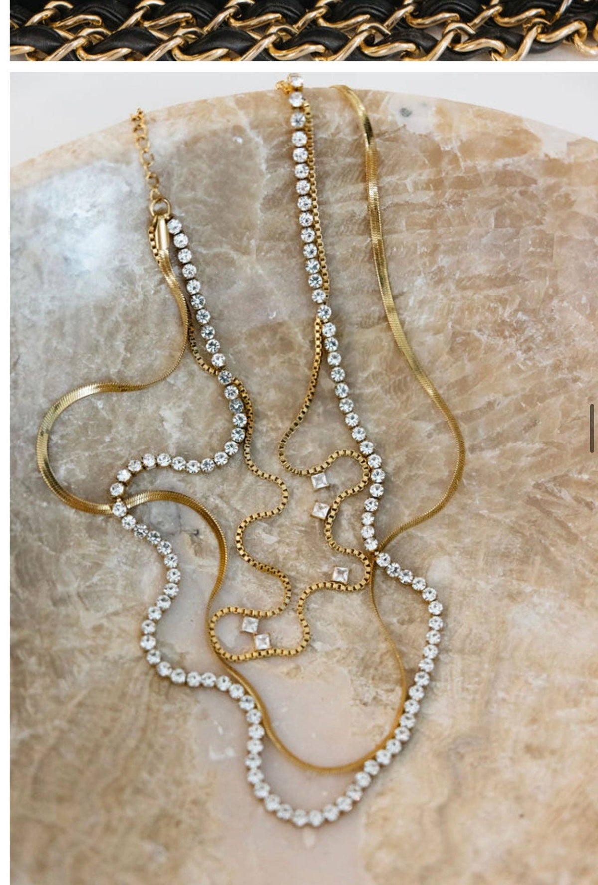 Leah Necklace-Jewelry - Necklaces-Dear Me Southern Boutique, located in DeRidder, Louisiana