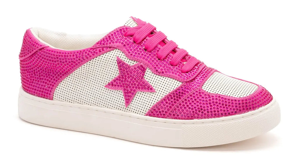 Legendary Sneakers - Fuchsia Crystals-Dear Me Southern Boutique, located in DeRidder, Louisiana