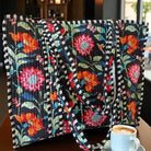 Lennox Black Floral Tote Bag-Tote Bags-Dear Me Southern Boutique, located in DeRidder, Louisiana