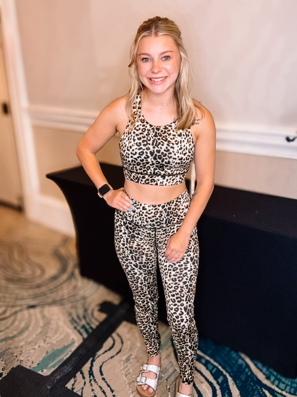 Leopard Athletic Set-Loungewear/Pajamas-Dear Me Southern Boutique, located in DeRidder, Louisiana