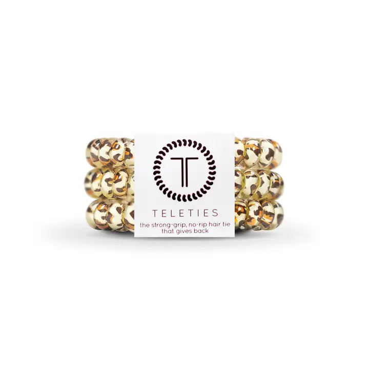 Leopard- Mini Teleties-Mixed Hair Ties-Dear Me Southern Boutique, located in DeRidder, Louisiana