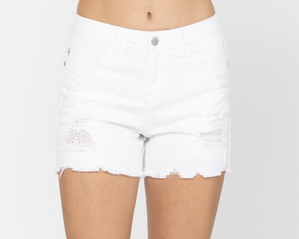 Let Loose Judy Blue Shorts-Jeans-Dear Me Southern Boutique, located in DeRidder, Louisiana