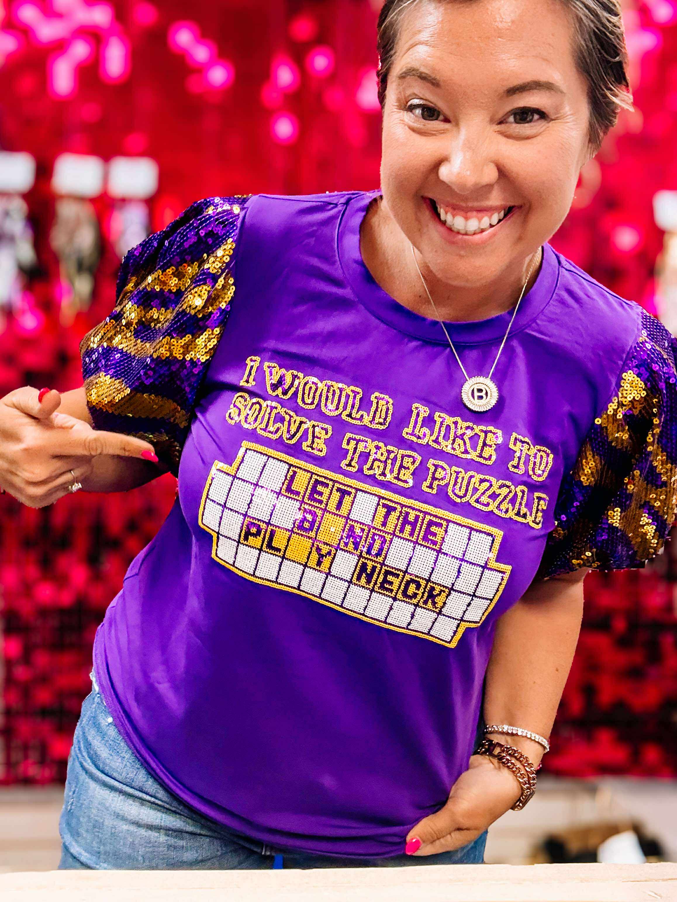 Let The Band Play Top-Game Day-Dear Me Southern Boutique, located in DeRidder, Louisiana