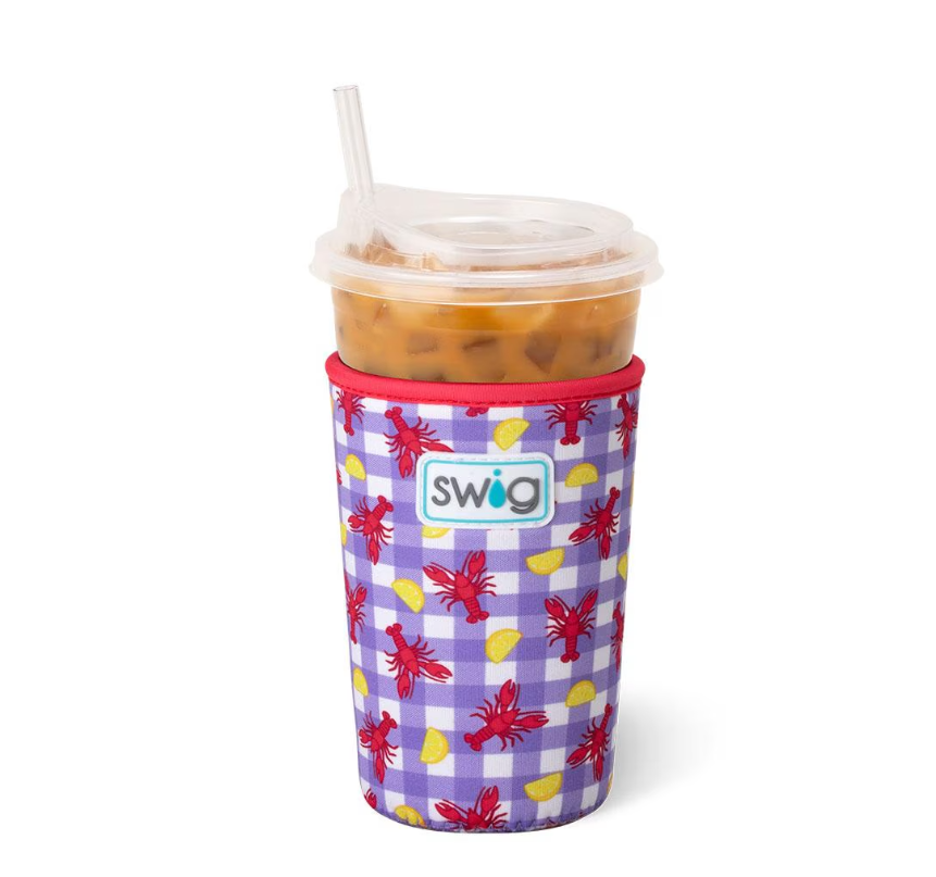 Let the Good Times Boil Swig Iced Cup Coolie-Drink Coolies-Dear Me Southern Boutique, located in DeRidder, Louisiana