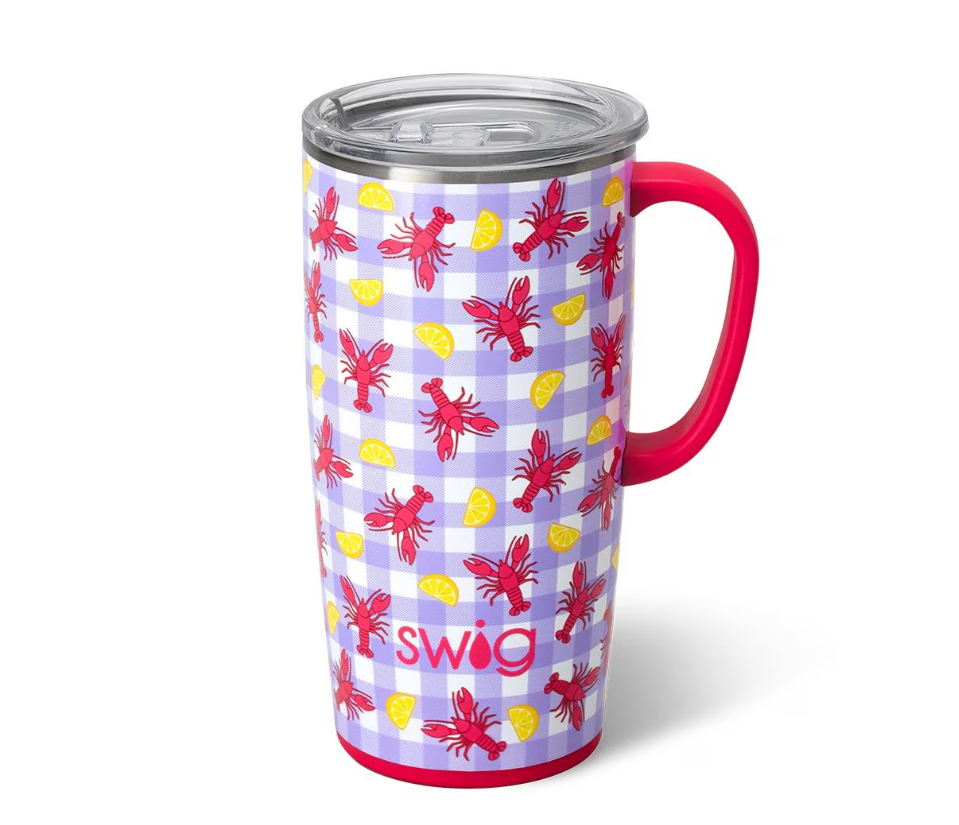 Let the Good Times Boil Swig Travel Mug 22oz-Travel Mugs-Dear Me Southern Boutique, located in DeRidder, Louisiana