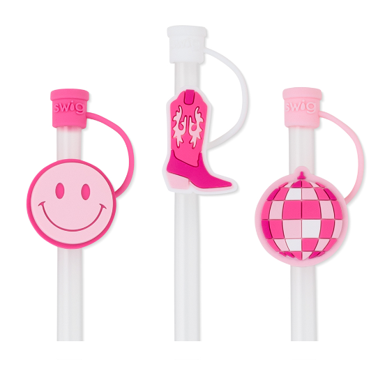 Let's Go Girls Swig Straw Topper Set-Dear Me Southern Boutique, located in DeRidder, Louisiana