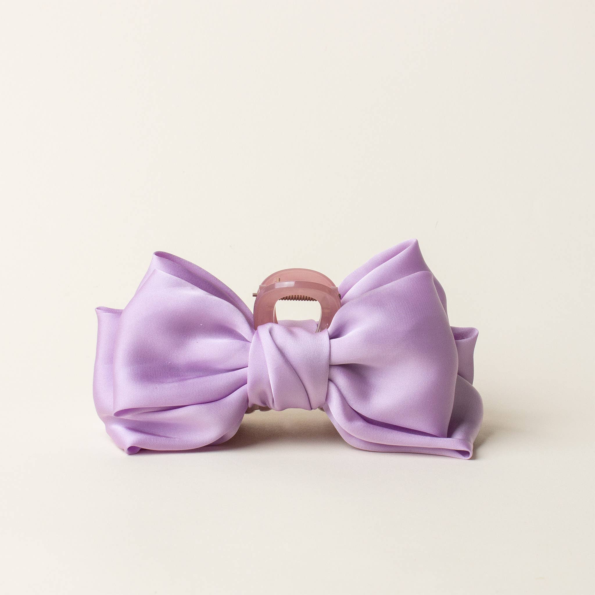 Lilac - Satin Bougie Bow Claw Clip-Hair Clip-Dear Me Southern Boutique, located in DeRidder, Louisiana