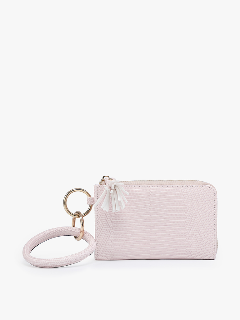 Liv Lizard Bangle Wristlet - Baby Pink-Bags-Dear Me Southern Boutique, located in DeRidder, Louisiana