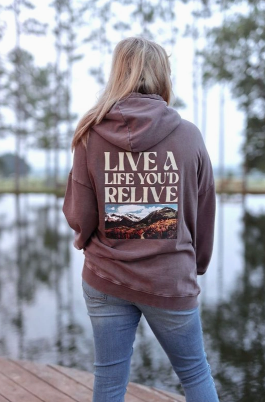 Live Boldly Oversized Hoodie - Jadelynn Brooke-Sweaters-Dear Me Southern Boutique, located in DeRidder, Louisiana