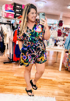 Live For Today Floral Romper-Rompers-Dear Me Southern Boutique, located in DeRidder, Louisiana