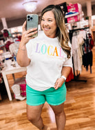 Local Puff Tee - Louisiana-Graphic Tops-Dear Me Southern Boutique, located in DeRidder, Louisiana