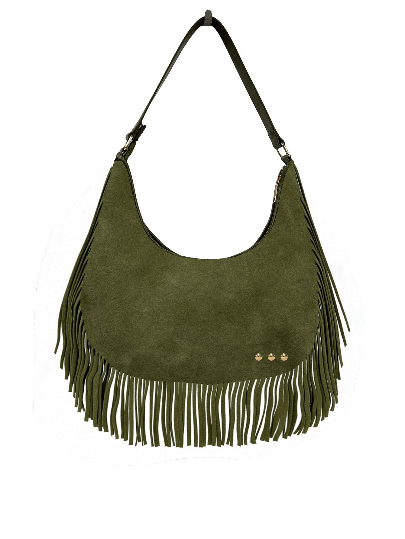 Loretta Suede Fringe Slouchy Bag-Presales-Dear Me Southern Boutique, located in DeRidder, Louisiana