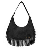 Loretta Suede Fringe Slouchy Bag-Presales-Dear Me Southern Boutique, located in DeRidder, Louisiana