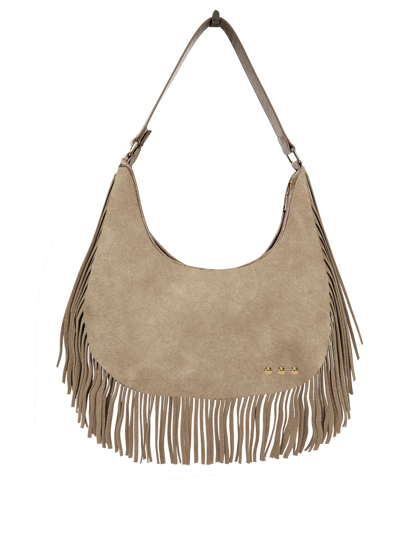 Loretta Suede Fringe Slouchy Bag-Presales-Dear Me Southern Boutique, located in DeRidder, Louisiana