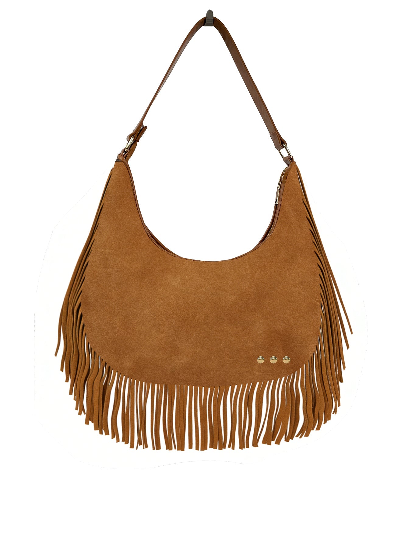 Loretta Suede Fringe Slouchy Bag-Shoulder Bag-Dear Me Southern Boutique, located in DeRidder, Louisiana