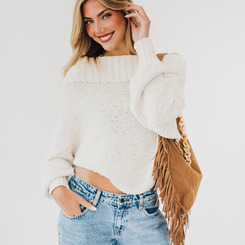 Loretta Suede Fringe Slouchy Bag-Shoulder Bag-Dear Me Southern Boutique, located in DeRidder, Louisiana