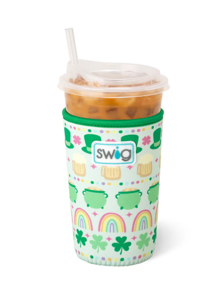 Lucky Charm Swig Iced Cup Coolie-Drink Coolies-Dear Me Southern Boutique, located in DeRidder, Louisiana