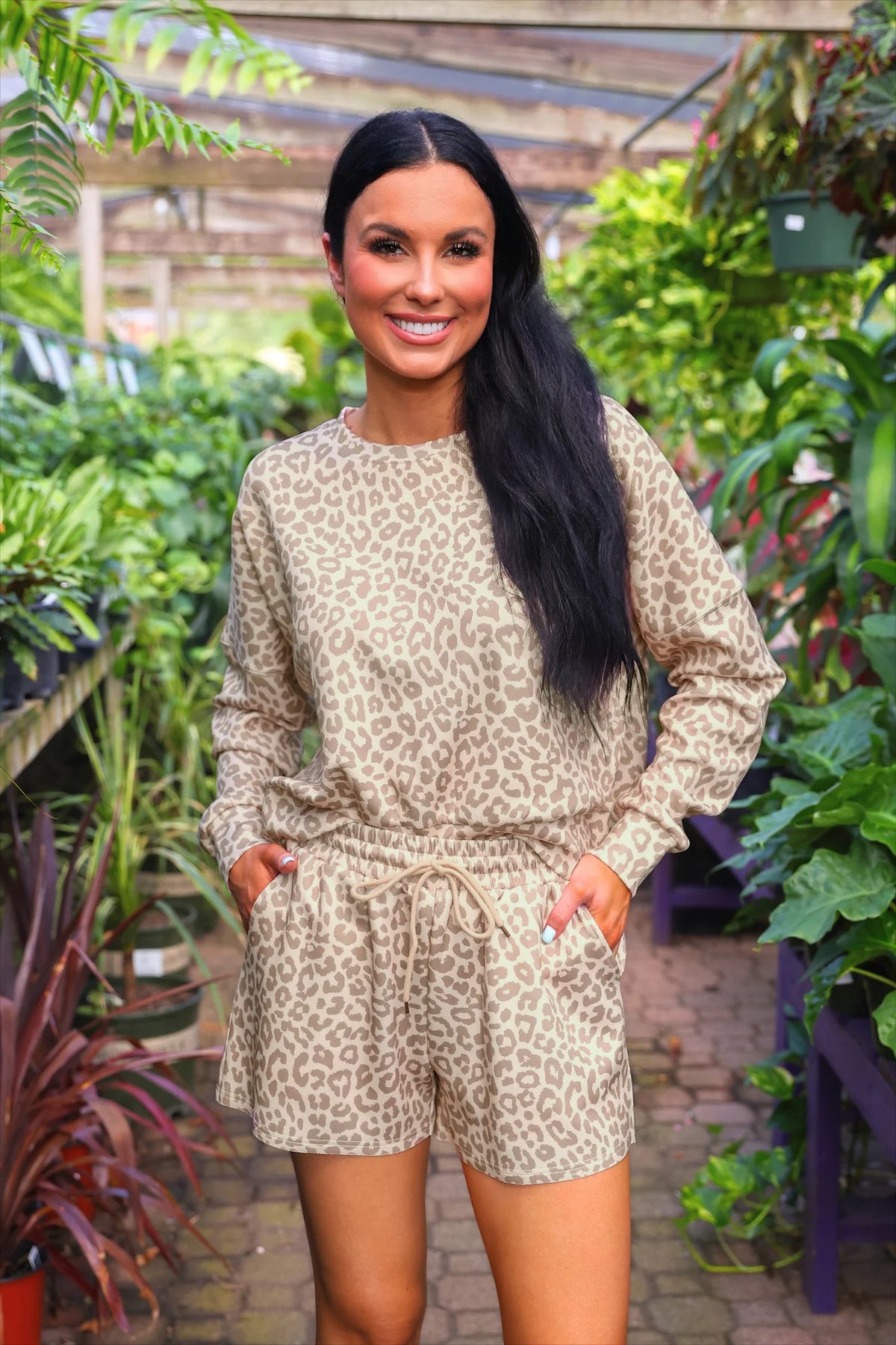 Luna Luxe Pullover Set-Bella Leopard-Rompers/Sets-Dear Me Southern Boutique, located in DeRidder, Louisiana