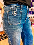 Lux Retro Wide Leg Judy Blue Jeans-Jeans-Dear Me Southern Boutique, located in DeRidder, Louisiana