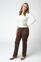 Luxe Ankle Bottoms- Brown-Other Bottoms-Dear Me Southern Boutique, located in DeRidder, Louisiana