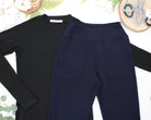 Luxe Ankle Bottoms- Navy-Other Bottoms-Dear Me Southern Boutique, located in DeRidder, Louisiana