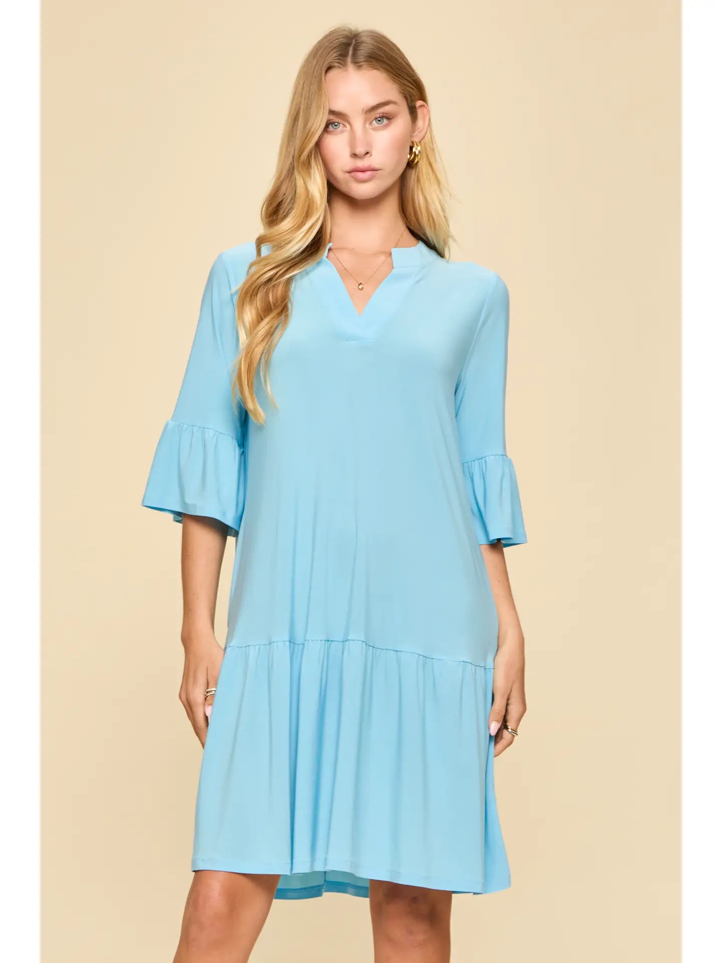 Lydia Sunday Dress-Blue Crush-Dresses-Dear Me Southern Boutique, located in DeRidder, Louisiana