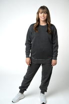 MARKET EXCLUSIVE Vintage Wash Pullover - Black-Pullover-Dear Me Southern Boutique, located in DeRidder, Louisiana