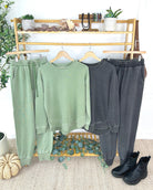 MARKET EXCLUSIVE Vintage Wash Pullover - Black-Pullover-Dear Me Southern Boutique, located in DeRidder, Louisiana