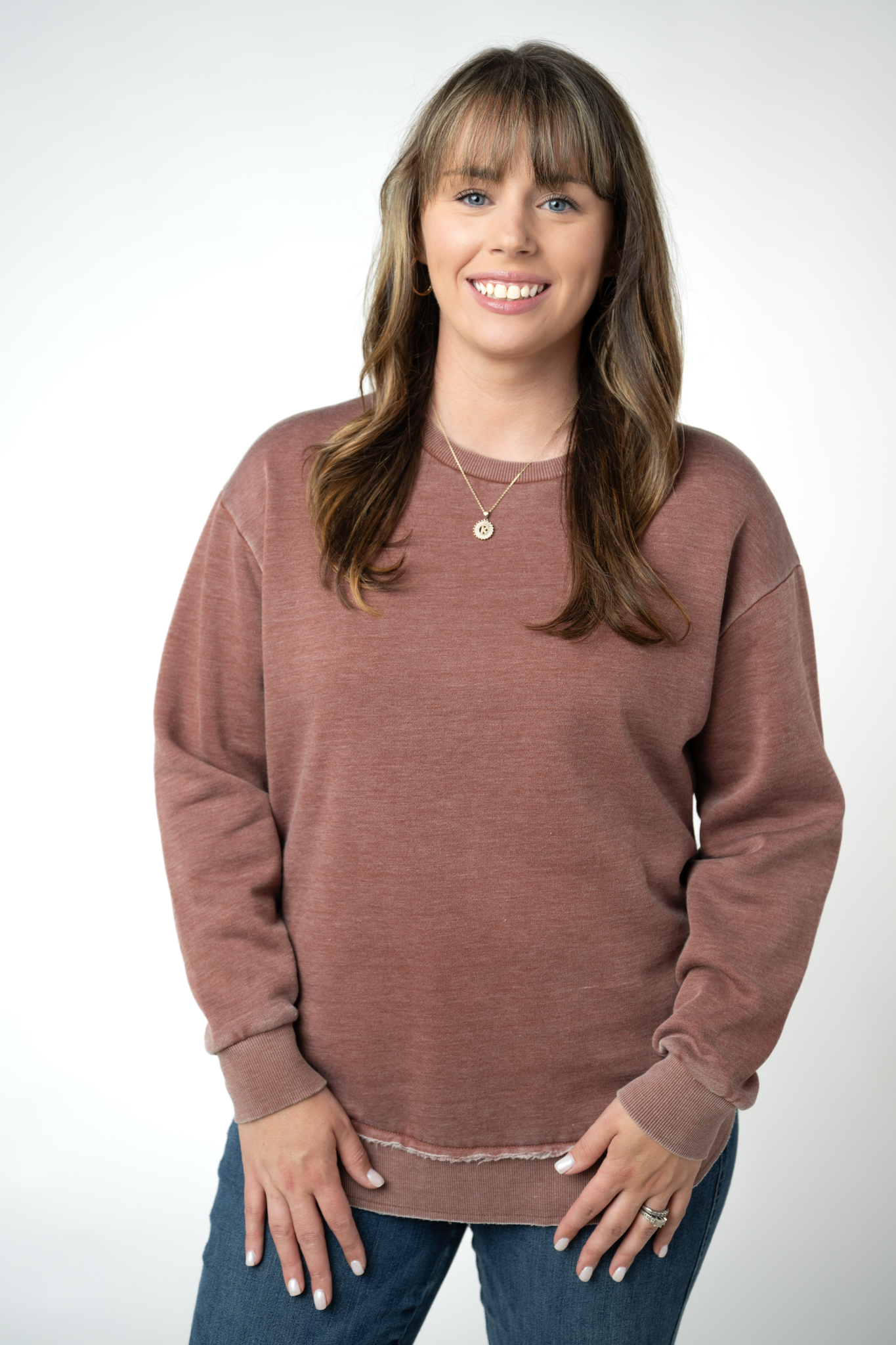 MARKET EXCLUSIVE Vintage Wash Pullover - Brown-Pullover-Dear Me Southern Boutique, located in DeRidder, Louisiana