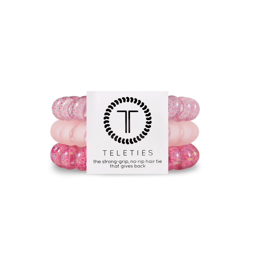 Made Me Blush Mix Pack Teleties- Large-Large Hair Ties-Dear Me Southern Boutique, located in DeRidder, Louisiana