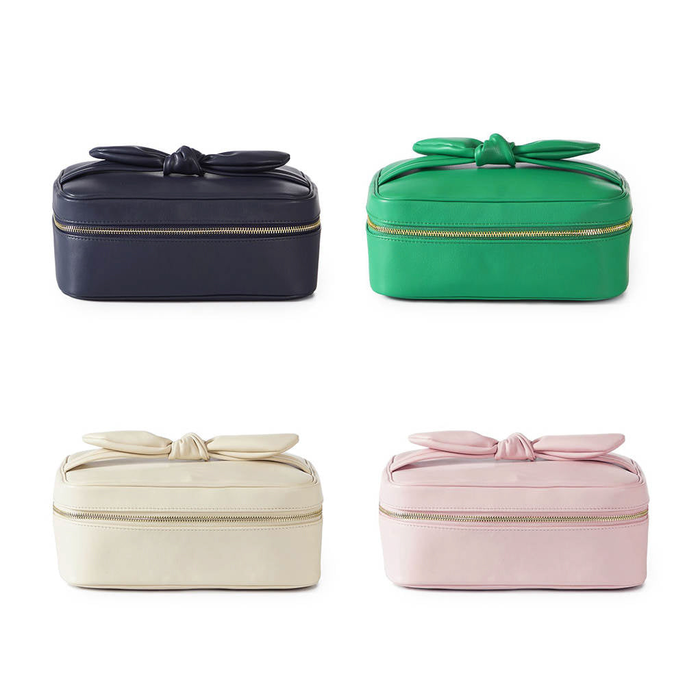 Madelyn Bow Makeup Bag-Presales-Dear Me Southern Boutique, located in DeRidder, Louisiana