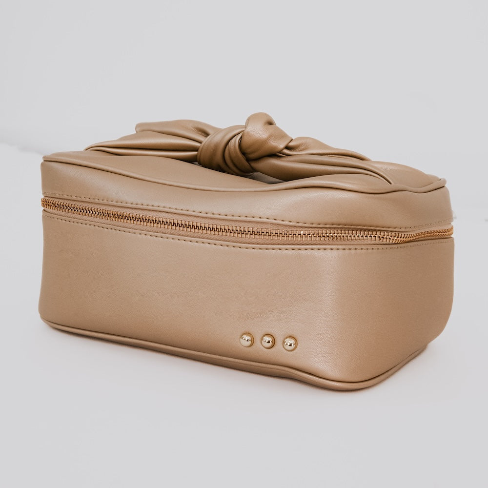 Madelyn Bow Makeup Bag-Presales-Dear Me Southern Boutique, located in DeRidder, Louisiana