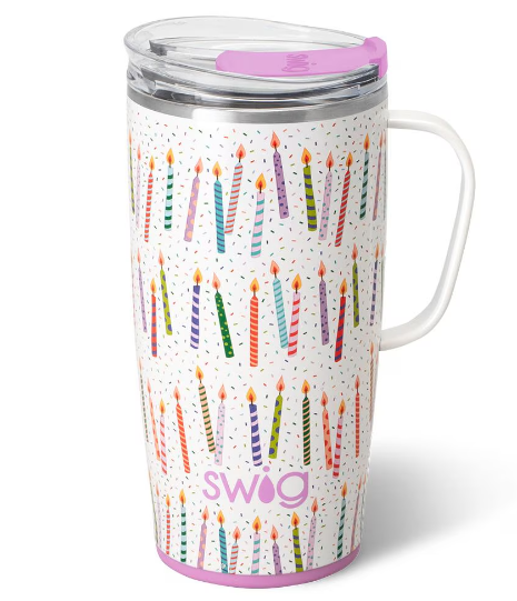 Make A Wish Swig Travel Mug 22oz-Travel Mugs-Dear Me Southern Boutique, located in DeRidder, Louisiana