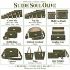 Makeup Junkie Bags - Suede Soul Olive-Presales-Dear Me Southern Boutique, located in DeRidder, Louisiana