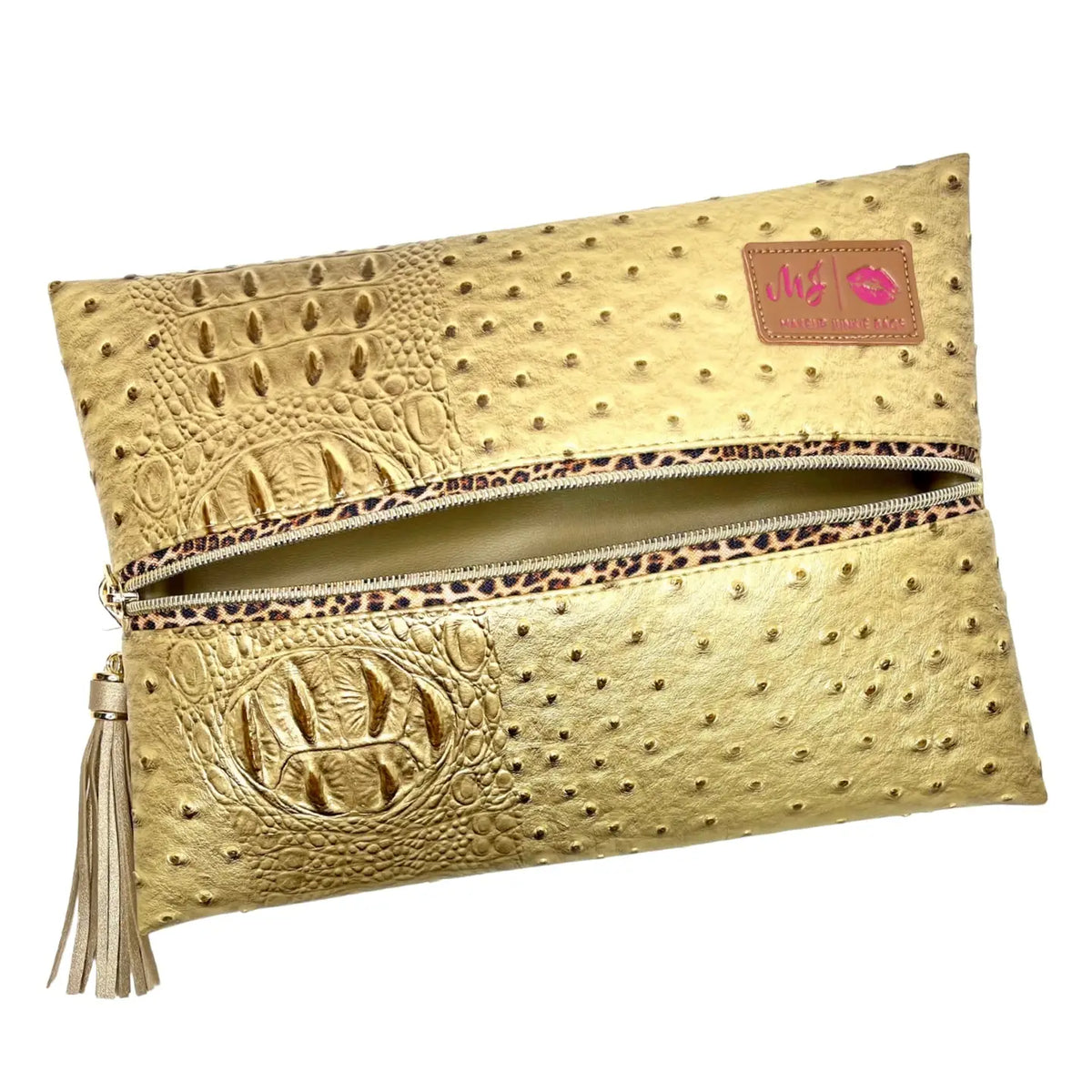 Makeup Junkie Pouches- Ostrich Pouches-Makeup Bags-Dear Me Southern Boutique, located in DeRidder, Louisiana